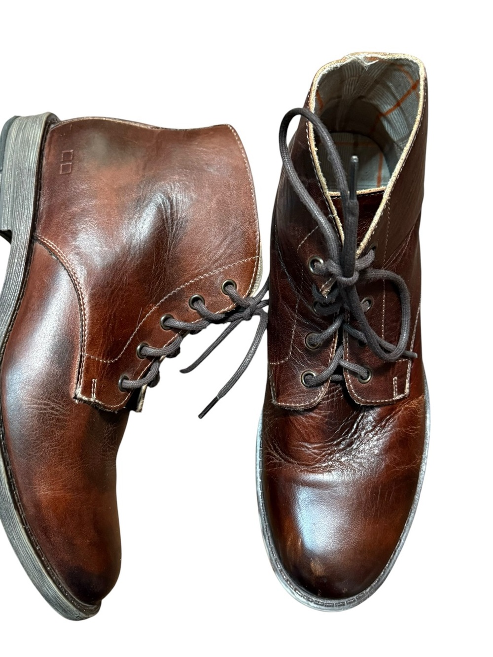 BedStu Hoover Brown Leather Chukka Boots size 10